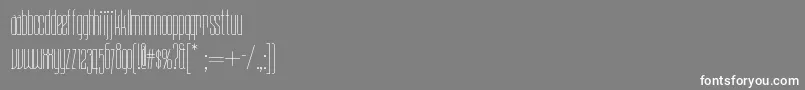 Daddylonglegsnf Font – White Fonts on Gray Background