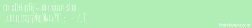 Daddylonglegsnf Font – White Fonts on Green Background