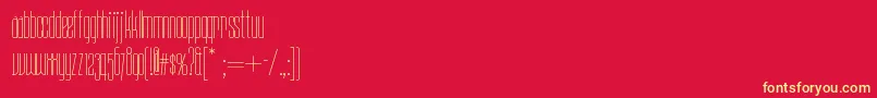 Daddylonglegsnf Font – Yellow Fonts on Red Background