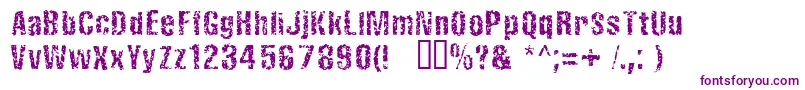 FistrorattedNormal-Schriftart – Violette Schriften