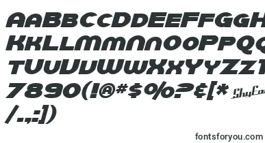 SfJuggernautBoldItalic font – Fonts Water