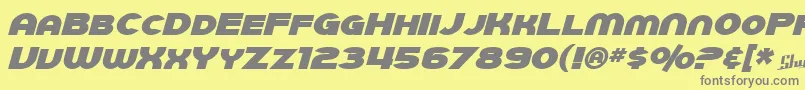 More about SfJuggernautBoldItalic Font SfJuggernautBoldItalic Font – Gray Fonts on Yellow Background