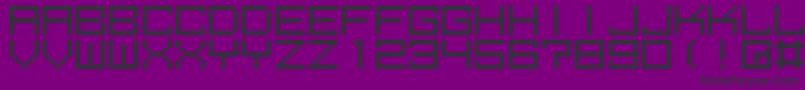 フォントM39 – 紫の背景に黒い文字