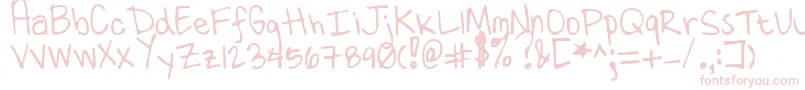 TenMillionFireflies Font – Pink Fonts on White Background