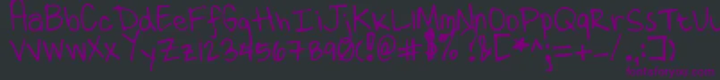 TenMillionFireflies Font – Purple Fonts on Black Background