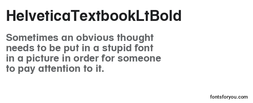 Schriftart HelveticaTextbookLtBold