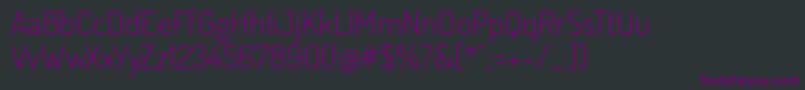 fuente DosisLight – Fuentes Moradas Sobre Fondo Negro