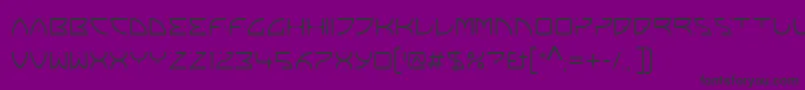 FranoschLtLight Font – Black Fonts on Purple Background