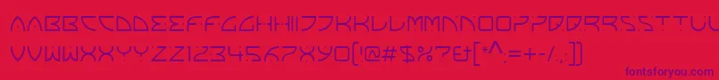 FranoschLtLight Font – Purple Fonts on Red Background