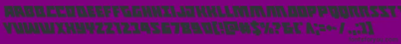 Halfshellheroleft Font – Black Fonts on Purple Background