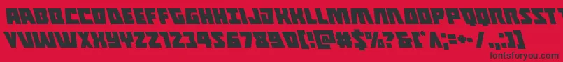 Halfshellheroleft Font – Black Fonts on Red Background