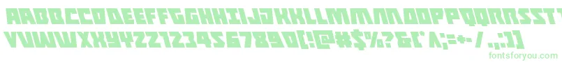 Halfshellheroleft Font – Green Fonts on White Background
