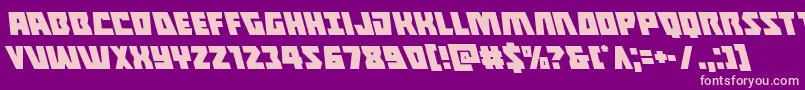 Halfshellheroleft Font – Pink Fonts on Purple Background