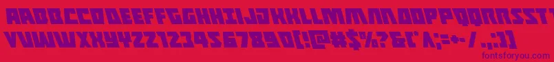 Weitere Informationen zur Halfshellheroleft-Schriftart Halfshellheroleft-Schriftart – Violette Schriften auf rotem Hintergrund