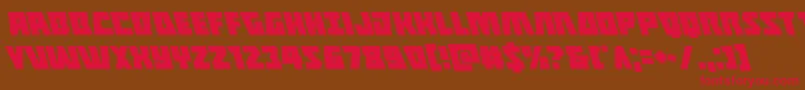 Halfshellheroleft Font – Red Fonts on Brown Background