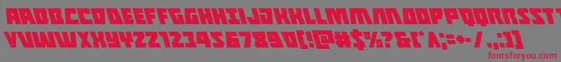 Halfshellheroleft Font – Red Fonts on Gray Background
