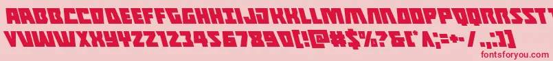 Halfshellheroleft Font – Red Fonts on Pink Background