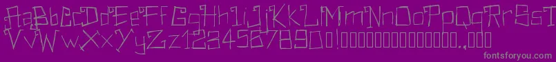 Weitere Informationen zur Pwrectangular-Schriftart Pwrectangular-Schriftart – Graue Schriften auf violettem Hintergrund