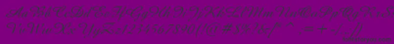 AmazeItalic Font – Black Fonts on Purple Background