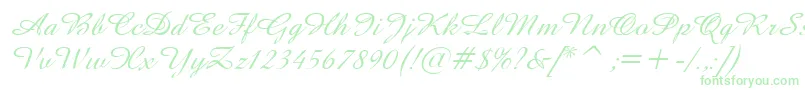AmazeItalic-Schriftart – Grüne Schriften