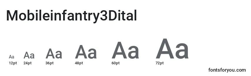 Размеры шрифта Mobileinfantry3Dital