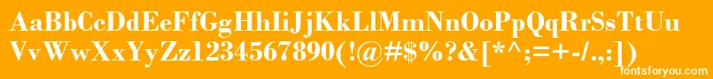 BodoniMtРџРѕР»СѓР¶РёСЂРЅС‹Р№ Font – White Fonts on Orange Background
