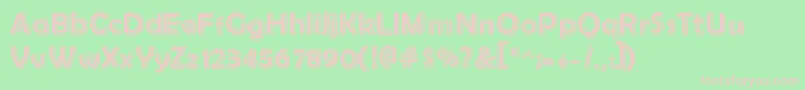 Rasanskool Font – Pink Fonts on Green Background