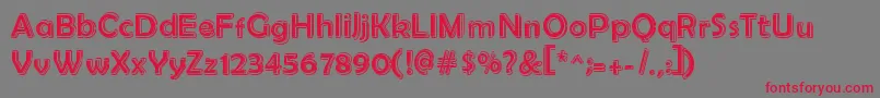 Rasanskool Font – Red Fonts on Gray Background