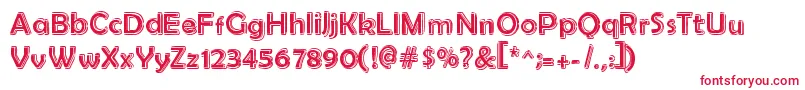 Rasanskool Font – Red Fonts on White Background