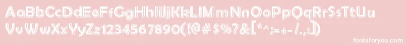 Rasanskool Font – White Fonts on Pink Background