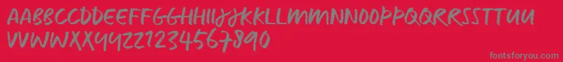 CaputTrial Font – Gray Fonts on Red Background