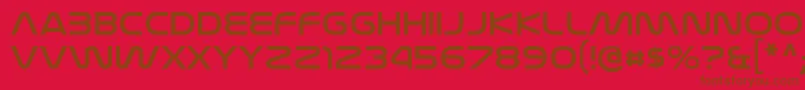 Шрифт NasalizationexRegular – коричневые шрифты на красном фоне