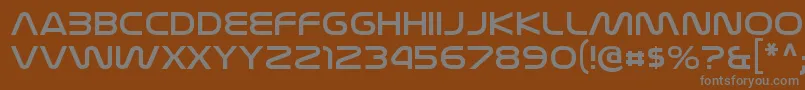 Шрифт NasalizationexRegular – серые шрифты на коричневом фоне