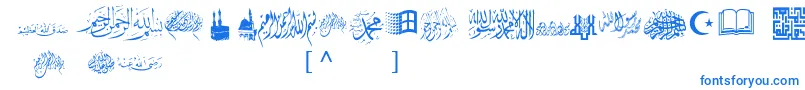 Weitere Informationen zur McsIslamicArt1-Schriftart McsIslamicArt1-Schriftart – Blaue Schriften