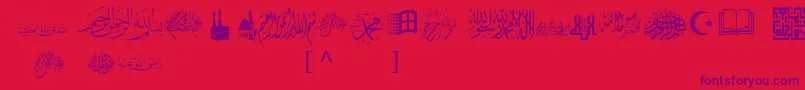 More about McsIslamicArt1 Font McsIslamicArt1 Font – Purple Fonts on Red Background