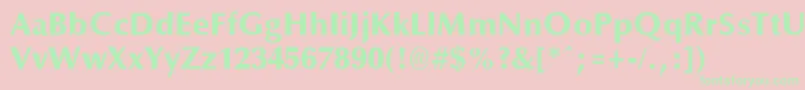 OptaneExtrabold Font – Green Fonts on Pink Background