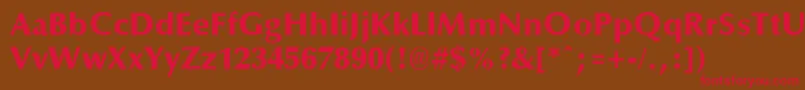 OptaneExtrabold Font – Red Fonts on Brown Background