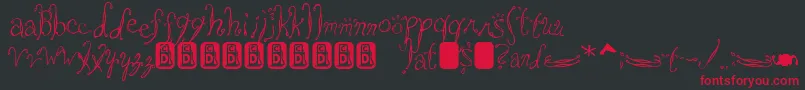 Saltwater Font – Red Fonts on Black Background