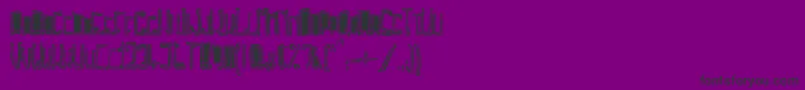 TrojasciptBold Font – Black Fonts on Purple Background