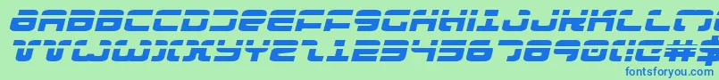 Exedorelexpi Font – Blue Fonts on Green Background