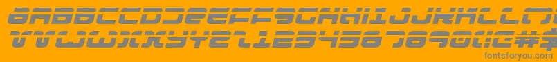 Exedorelexpi Font – Gray Fonts on Orange Background