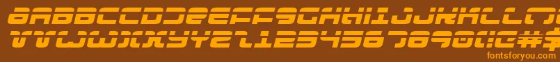 Exedorelexpi Font – Orange Fonts on Brown Background