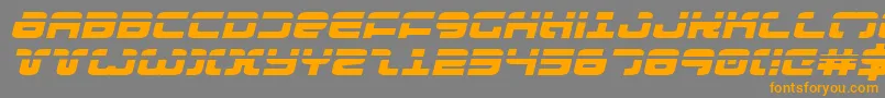 Exedorelexpi Font – Orange Fonts on Gray Background
