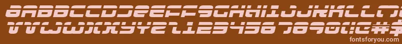Шрифт Exedorelexpi – розовые шрифты на коричневом фоне