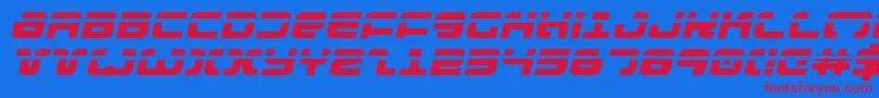 Exedorelexpi Font – Red Fonts on Blue Background