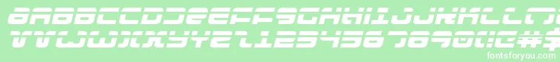 フォントExedorelexpi – 緑の背景に白い文字