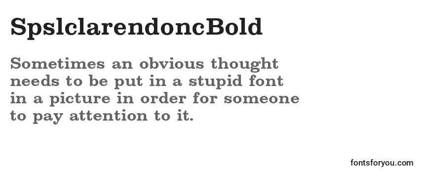 SpslclarendoncBold Font
