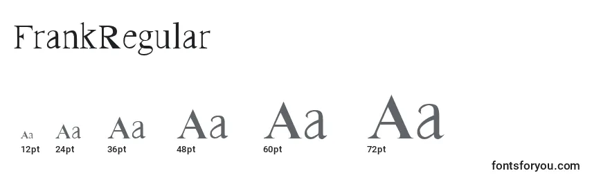 FrankRegular Font Sizes