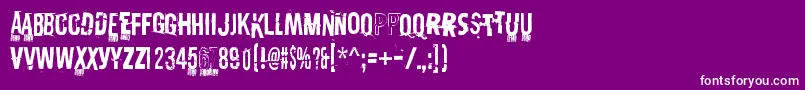 DestroyXDemo Font – White Fonts on Purple Background