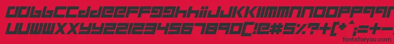 RobotChildren Font – Black Fonts on Red Background